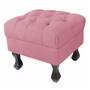 Imagem de Kit 02 Puffs Decorativo Luiz Xv Veludo Rosa - Montanaris Decor