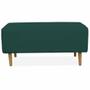 Imagem de Kit 02 Puffs Decorativo Sala de Estar Cléo W01 Pés Palito 90 cm Suede Verde Musgo - Lyam Decor