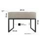 Imagem de Kit 02 Puffs Decorativos Agnes 60x44cm com Base de Ferro Suede Bege - Desk Design