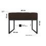 Imagem de Kit 02 Puffs Decorativos Agnes 60x44cm com Base de Ferro Suede Marrom - Desk Design