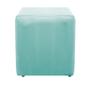 Imagem de Kit 02 Puffs Decorativos Dado Suede Azul Tiffany - ADJ Decor