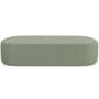 Imagem de Kit 02 Puffs Decorativos Orgânicos Para Living Quarto 140cm Doha W01 Bouclê Oliva - Lyam Decor