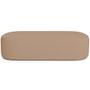 Imagem de Kit 02 Puffs Decorativos Orgânicos Para Living Quarto 160cm Doha W01 Linho Bege Escuro - Lyam Decor