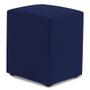 Imagem de Kit 02 Puffs Decorativos Sala de Estar Quadrado 36x47cm Suede Azul Marinho - Desk Design