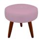 Imagem de Kit 02 Puffs Duda Decorativo Pés Palito Suede Rosa Bebê - D'Classe Decor