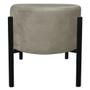 Imagem de Kit 02 Puffs Iron Suede Base Preto Palito D'Rossi