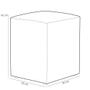 Imagem de Kit 02 Puffs Quadrado L02 Decorativo Linho Rosê - Lyam Decor