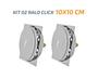 Imagem de Kit 02 Ralo Click Quadrado 10X10 Inox Veda Cheiro E Insetos
