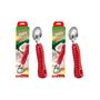 Imagem de Kit 02 Raspa Coco Raspador De Inox Manual Com Cabo Reforçado