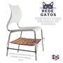 Imagem de Kit 02 Redes  Para Gatos de Amarrar na Cadeira Listras Vermelha - Casa Com Amor