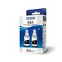 Imagem de Kit 02 Refil de Tinta T664 Preto para impressora Tank L395