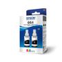 Imagem de Kit 02 Refil de Tinta T664 Preto para impressora Tank L455