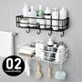 Imagem de Kit 02 Suporte Porta Shampoo Prateleira Banheiro Organizador Sabonete
