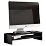 Imagem de Kit 02 Suportes Stand Base Tela Monitor Soft Elevado 65cm em MDF com 01 Prateleira - Desk Design