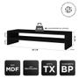 Imagem de Kit 02 Suportes Stand Base Tela Monitor Soft Elevado 65cm em MDF com 01 Prateleira - Desk Design
