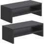 Imagem de Kit 02 Suportes Stand Para Monitores Mesa Escritório Home Office Lap L03 Preto - Lyam Decor