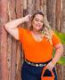 Imagem de Kit 02 T-Shirts Blusa Podrinha Plus Size Moda Neon Verão Casual Básica G1.G2.G3.G4