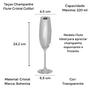 Imagem de Kit 02 Taças Champanhe Flute Cristal 220ml Bohemia Colibri