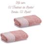 Imagem de Kit 02 Toalhas de Rosto Super Macia de Algodão 450 Gr