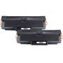 Imagem de kit 02 toner Compatível W1105a 105a Sem Chip para impressoras HP 107A, 107W 1k