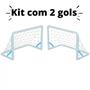 Imagem de Kit 02 Traves De Futebol Mini Gol De Aço - Golzinho Mep Kids