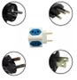 Imagem de Kit 03 Adaptador de Tomada Cubo Colorido 4 Entradas 10A  20A