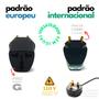 Imagem de Kit 03 Adaptadores Tomada Universal Padrão Europeu Uk Para Brasil 10a Até 250v