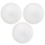 Imagem de Kit 03 Assentos Redondo Banqueta Cadeira Estofados Poltronas H02 Corano Branco 30 cm - Lyam Decor