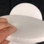 Imagem de Kit 03 Assentos Redondo Banqueta Cadeira Estofados Poltronas H02 Corano Branco 30 cm - Lyam Decor