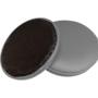 Imagem de Kit 03 Assentos Redondo Banqueta Cadeira Estofados Poltronas H02 Corano Cinza 30 cm - Lyam Decor