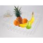 Imagem de Kit 03 Cesto Avulso Aramado Multiuso Branco Para Fruteiras Frutas Com 03 Pares De Corrediças