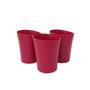 Imagem de Kit 03 Copos Plastico Duro Resistente Bebidas 300Ml Vermelho