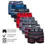 Imagem de Kit 03 Cueca Boxer Box Men Microfibra Adulto Masculino Confortável Cores/ Estampas Variadas