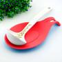 Imagem de Kit 03 Descanso para Talheres Silicone Utensilio Vermelho