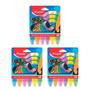 Imagem de Kit 03 Giz de Chão Color Peps 6 Cores Maped  Amerelinha  Diversão  Brincadeiras