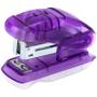 Imagem de Kit 03 Grampeador Mini Zoom Transparente até 12 Folhas c/ Extrator BRW