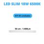 Imagem de KIT 03 LUMINÁRIAS LED SLIM 50CM 18W 1400Lm 6500K BRANCO FRIA