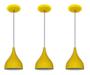 Imagem de Kit 03 Luminárias Pendente Modelo Funil - Ideal para Balcão Cozinha Americana, bancada, sala