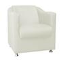 Imagem de Kit 03 Poltrona Cadeira Decorativa Tilla   Para Sala de Estar Recepção Escritório Corinho Branco - KDAcanto Móveis