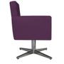 Imagem de kit 03 Poltronas Arenzza Base Giratória de Metal Suede Roxo - DAMAFFÊ MÓVEIS