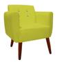 Imagem de kit 03 Poltronas Decorativa Duda C/Strass Suede Amarelo - D'Classe Decor