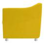 Imagem de kit 03 Poltronas Decorativas Babel Sala de Estar Recepção Corano Amarelo - DAMAFFÊ MÓVEIS