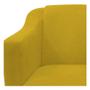 Imagem de kit 03 Poltronas Decorativas Babel Sala de Estar Recepção Suede Amarelo - DAMAFFÊ MÓVEIS