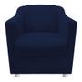 Imagem de kit 03 Poltronas Decorativas Babel Suede Azul Marinho - DAMAFFÊ MÓVEIS