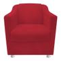 Imagem de kit 03 Poltronas Decorativas Babel Suede Vermelho - DAMAFFÊ MÓVEIS