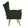 Imagem de kit 03 Poltronas Decorativas Fenzzi Palito Mel Suede Verde - DAMAFFÊ MÓVEIS