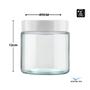 Imagem de Kit 03 Potes 850ml Recipiente Vidro Redondo Invicta Branco
