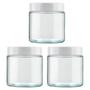 Imagem de Kit 03 Potes 850ml Recipiente Vidro Redondo Invicta Branco