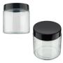 Imagem de Kit 03 Potes 850ml Recipiente Vidro Redondo Invicta Preto