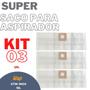 Imagem de Kit 03 Saco P/Aspirador de Pó Wap GTW Inox 15l Descartável Filtro Compatível Limpeza Profunda Ideal para Uso Diário